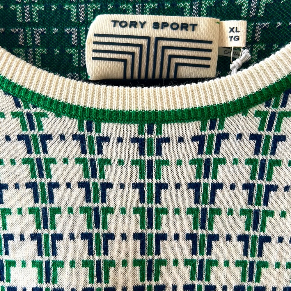 Brand new with tags logo Tory Burch Tory Sport sweater XL